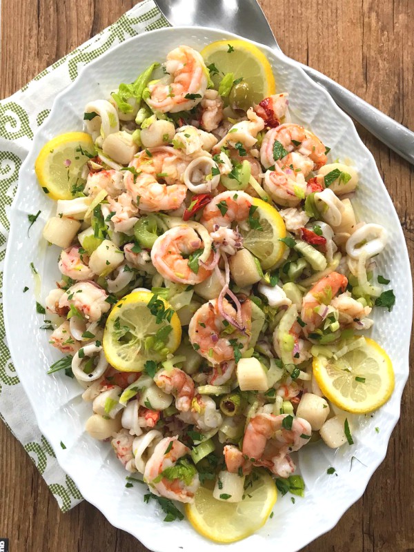 talian scallop and shrimp salad